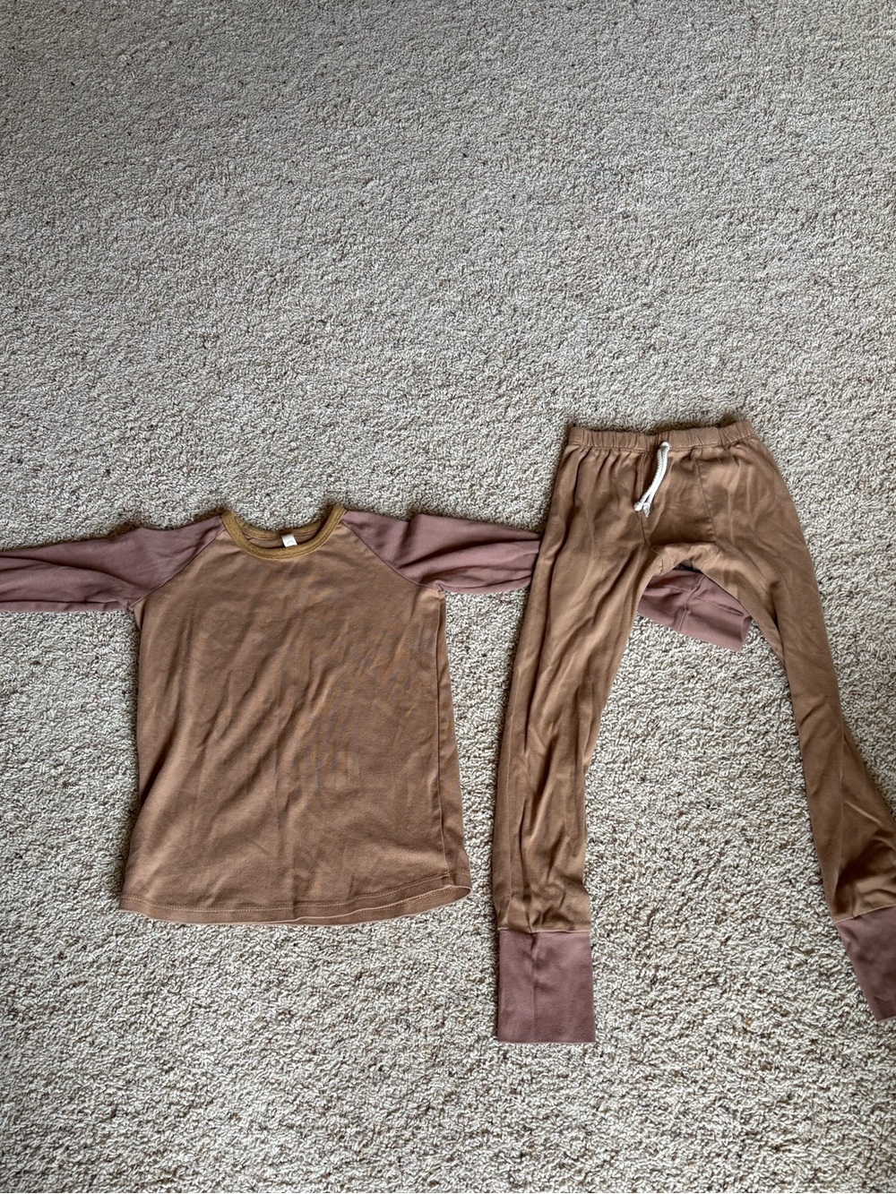 Childhoods Two-Piece Brown Cozy Loungewear Set